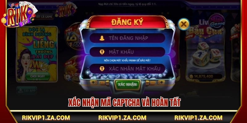 Đăng Ký Rikvip – Mở Tài Khoản Nhanh Trong 3 Phút 3 Nhập mã xác minh và hoàn thành